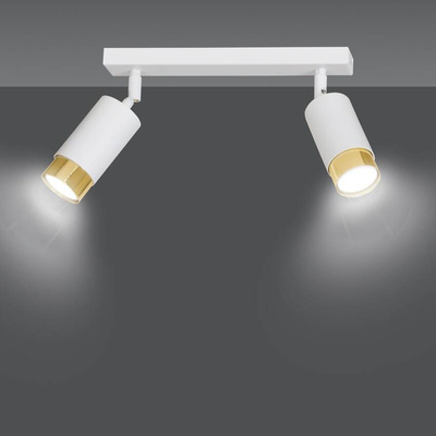 Lampa sufitowa  HIRO 2 WH/GOLD