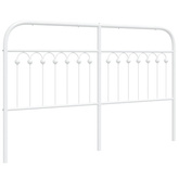 Metalowe wymienne wezgłowie, białe, 150 cm