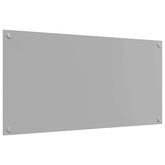 Panel kuchenny Jasnoszary 100 x 50 cm szkło hartowane