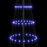Choinka świąteczna LED z 295 diodami LED Niebieski 250 cm Metal
