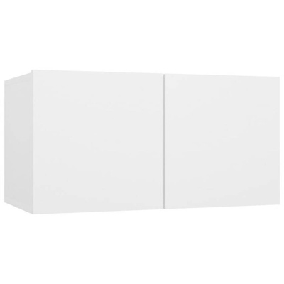 vidaXL Szafka wisząca pod TV, biała, 60x30x30 cm
