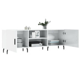 vidaXL Szafka pod TV, wysoki połysk, biała, 150x30x50 cm model standard
