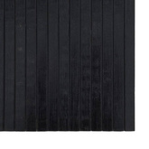 vidaXL Dywan prostokątny, czarny, 60x200 cm, bambusowy