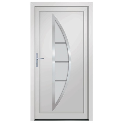 vidaXL Drzwi zewnętrzne, białe, 98x190 cm, PVC
