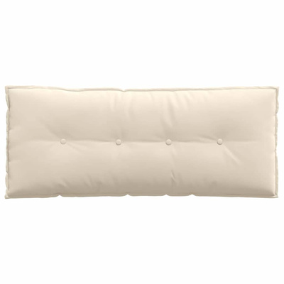 Poduszka na plecy Beżowy 120 x 50 cm Tkanina mikrofibrowa