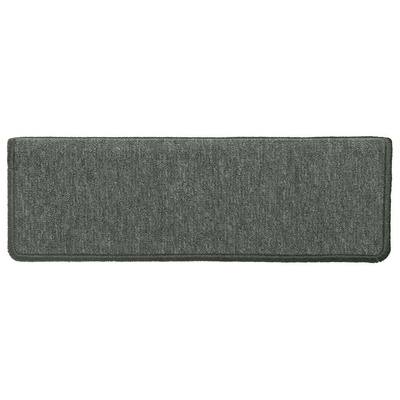 Maty na schody 15 szt. 65x21x4 cm Ciemnozielone, prostokątne krawędzie
