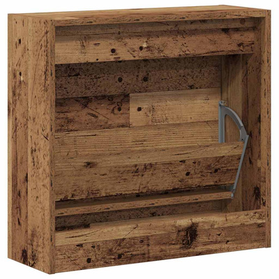 Szafka na buty z półką z drzwiami Stare drewno 60 x 21 x 57 cm
