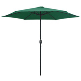 Parasol ogrodowy na aluminiowym słupku, 270x246 cm, zielony