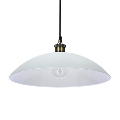 Dexter 2 Lampa Wisząca Miedziany 1X60W E27 Klosz Biały