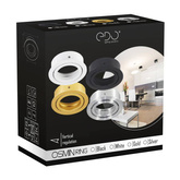 Pierścień wymienny do lampy OSMIN RING Sand Black pierścień czarny EDO777229 EDO Solutions