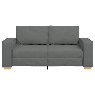 Sofa 2-osobowa Ciemnoszara 180x78x84 cm Tkanina