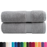 Ręczniki premium, SOLUND, 2 szt., szare, 100x150 cm, 600 g/m?