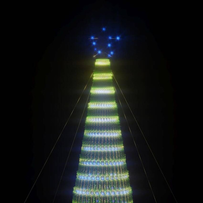 vidaXL Stożkowa choinka z lampek, 1544 niebieskich LED, 500 cm