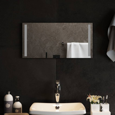vidaXL Lustro łazienkowe z LED, 60x30 cm