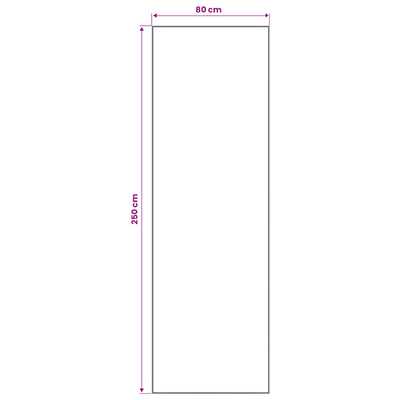 Chodnik dywanowy LESAKA brązowy 80 x 250 cm Aksamit diamentowy