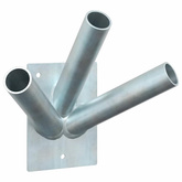 Uchwyt na maszt flagowy Srebrny 10,5 x 7,5 x 0,2 cm Stal