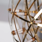 Lampa Wisząca Złota LED 35W Abruzzo Sofia Barwa Ciepła