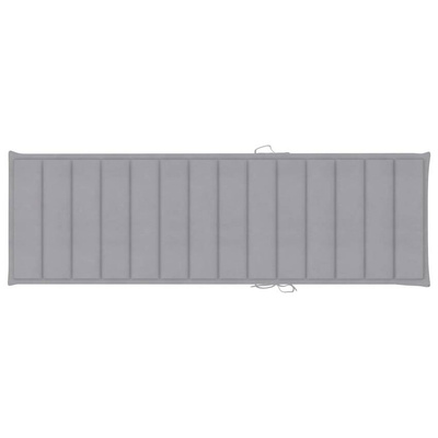 vidaXL Leżak z poduszką, lite drewno akacjowe i stal galwanizowana