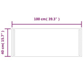 vidaXL Lustro łazienkowe z LED, 100x40 cm