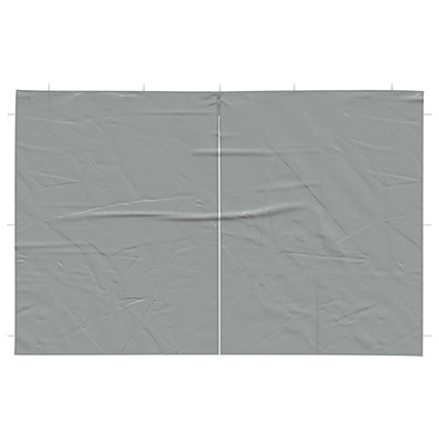 Ściana boczna namiotu na imprezy 2 pcs jasnoszary 400 x 195 cm