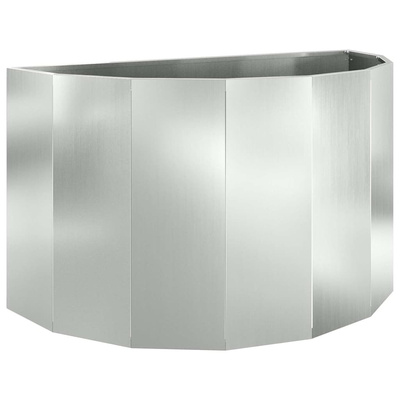 Donica Srebrny 90 x 45 x 50 cm Stal Galwanizowana