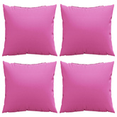 Poduszki rozrzucone Gładki z poduszką 4 pcs Różowy 60 x 60 cm