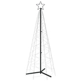 vidaXL Choinka stożkowa, 200 zimnych białych LED, 70x180 cm