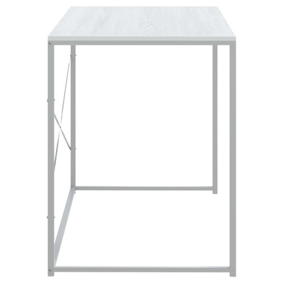 vidaXL Biurko komputerowe, białe 110x60x70 cm, materiał drewnopochodny
