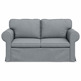 Sofa Jasnoszary 155 x 82 x 80 cm tkanina