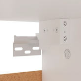 Szafka na buty, biała, 60x35x70 cm, materiał drewnopochodny