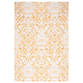 vidaXL Dywan zewnętrzny, żółty, 140 x 200 cm, PP