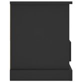 vidaXL Szafka pod TV, czarna, 93x35,5x45 cm, materiał drewnopochodny