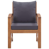 4-cz. zestaw wypoczynkowy do ogrodu, poduszki, drewno akacjowe