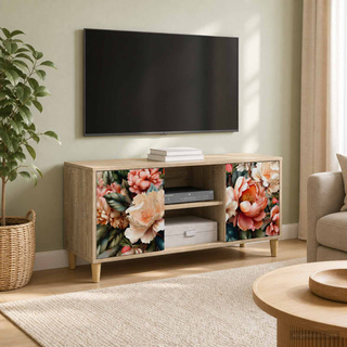 Szafka pod telewizor BORNE 102 x 33 x 50 cm Sonoma