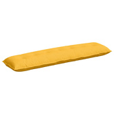 Poduszka na plecy Jasnożółty 200 x 50 cm Tkanina sztruksowa