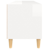 vidaXL Szafka pod TV, wysoki połysk, biała, 100x34,5x44,5 cm