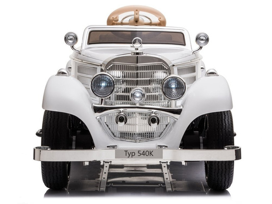 Auto Na Akumulator Mercedes Benz 540K Klasyk Premium Światła LED MP3 Biały