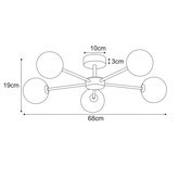 Lampa sufitowa K-5711 z serii CASOLI