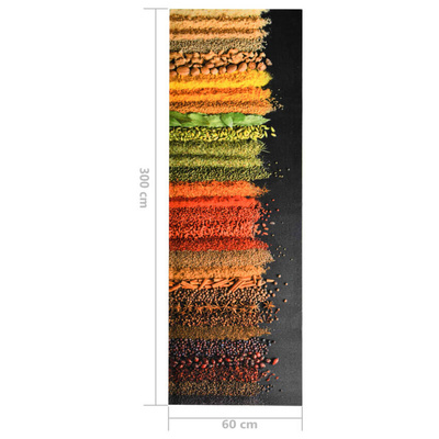 vidaXL Kuchenny dywanik podłogowy Spice, 60x300 cm