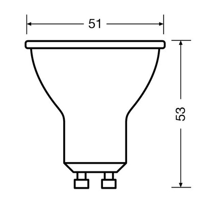 Żarówka LED GU10 szklana 6,9W 570Lm 4000K 120° PARATHOM OSRAM 3631775