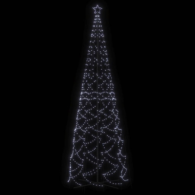 Choinka stożkowa, 1400 zimnych białych LED, 160x500 cm