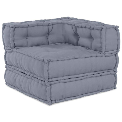 Modularna jednostka sofy 2 pcs Szary 140 x 70 x 56 cm tkanina