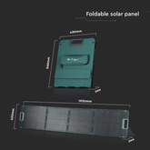 Przenośny panel solarny VT-10120 o mocy 120W dedykowany do banków energii