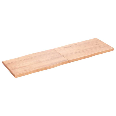 Blat, jasnobrązowy 160x50x(2-4)cm drewno z naturalną krawędzią