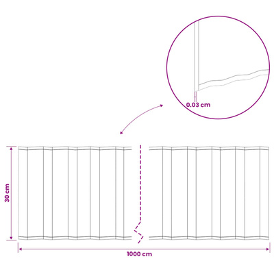 Krawężnik do trawnika 10 m x 30 cm Stal ocynkowana srebrny