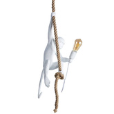 Lampa Wisząca Biała Małpa Abruzzo Pino E27