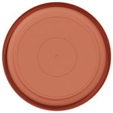 Okrągły Talerzyk Kwiatowy 6 pcs Czerwony ceglasty ? 17,5 x 2 cm