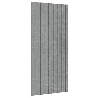 Panel dachowy 12 pcs srebrny 100 x 45 cm Stal galwanizowana