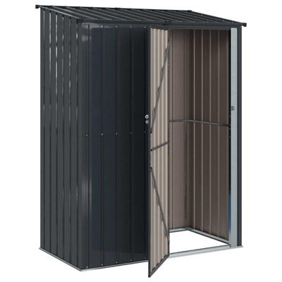 Schowki ogrodowe Antracyt 153,5 x 86 x 200 cm Metal