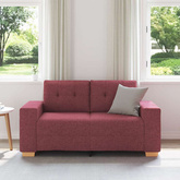 Sofa dwuosobowa, wino czerwone, 160x77x82 cm, tkanina